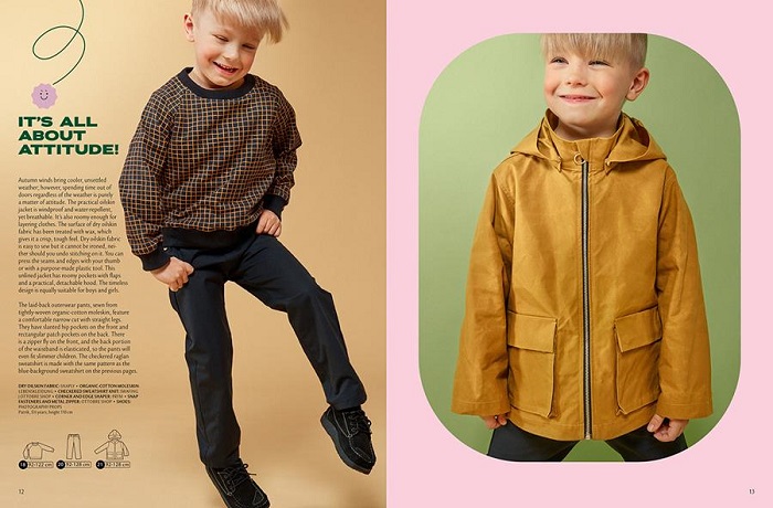 Готовимся к осени: детские брюки, леггинсы и куртка по выкройкам OTTOBRE design! фото