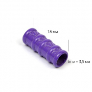 Наконечник для шнура ажурный - фиолетовый фото