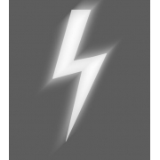 Термотрансфер - молнии (14 шт. в наборе), серебро (светоотражающий) фото