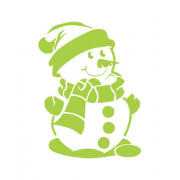 Термотрансфер - снеговик, лайм фото