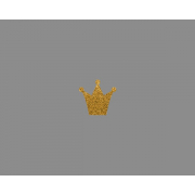 Термотрансфер - корона, золото глиттер фото