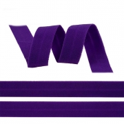 Бейка окантовочная стрейч матовая - фиолетовый неон фото