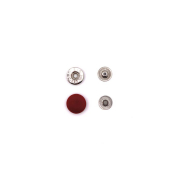 Кнопка Альфа - красный, пластик, 15 мм фото