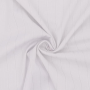 Поплин - белый стрейч (фактурная полоса) фото