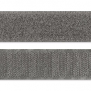 Лента липучка пришивная. 25 мм - серый фото