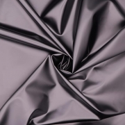 Ткань плащевая - Милан - серый, эффект металлик фото
