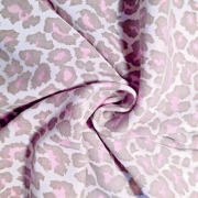 Интерлок рисунком - леопард розовый фото