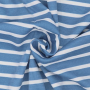 Джерси - понтирома - полоса голубая/белая (12мм/5мм) фото