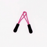 Пуллер для бегунка - черный/розовый фото