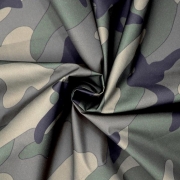Плащевая ткань - Николь - зеленый камуфляж фото
