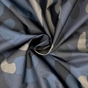 Плащевая ткань - Николь - синий камуфляж фото