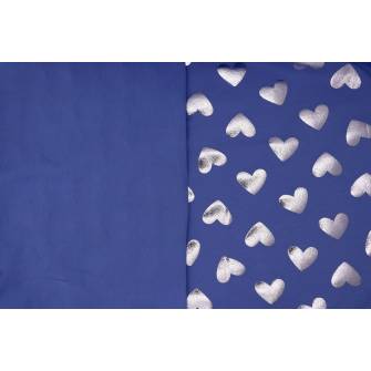 Кулирка с рисунком - сердечки на голубом - превью №3