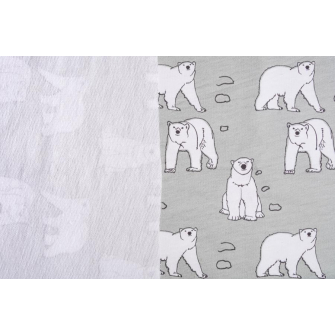 Футер с рисунком - белые медведи (брак: срезана середина) - превью №3