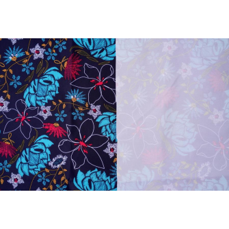 Ткань курточная - Porto - лесные цветы - превью №3