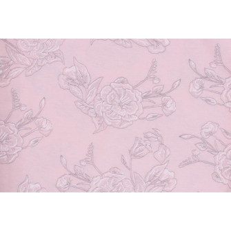 Кулирка с рисунком - цветы на бледно-розовом - превью №3