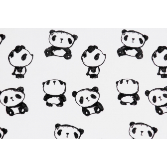Интерлок с рисунком - панды - превью №3