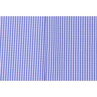 Поплин - клетка синий/белый, сорочечная - превью №2