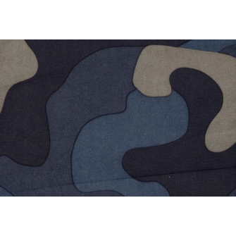Плащевая ткань - Николь - синий камуфляж - превью №3