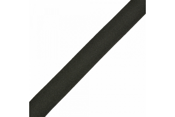 Резинка тканая - черная 20 мм фото