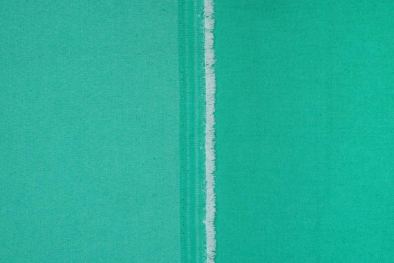 Джинсовая ткань однотонная - зеленая - фото №2