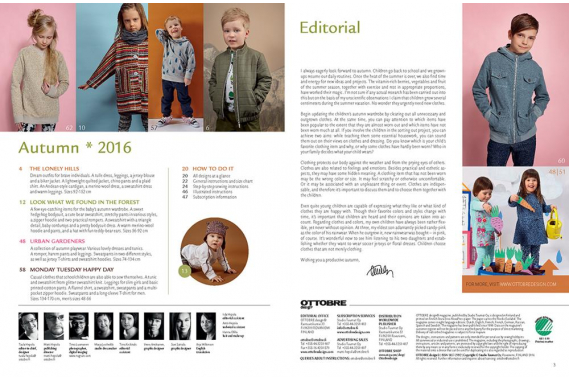 Журнал выкроек OTTOBRE design® Kids 4/2016 - фото №2