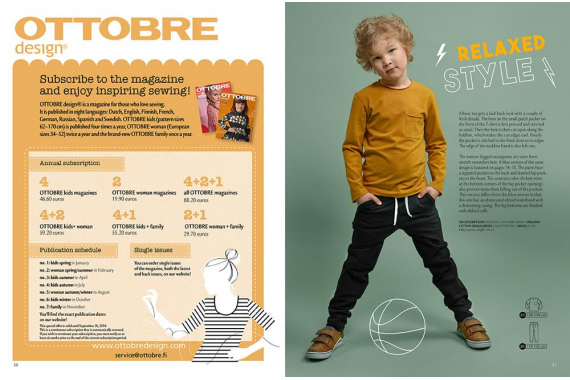 Журнал выкроек OTTOBRE design® Kids 4/2018 - фото №11