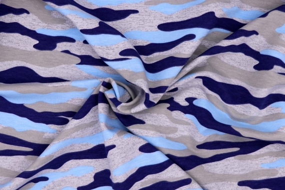 Футер – камуфляж (оттенки серого и синего) фото