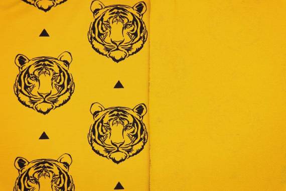 Футер с рисунком - тигры на горчице - фото №3