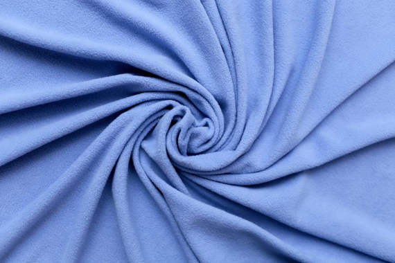 Флис однотонный - голубой фото