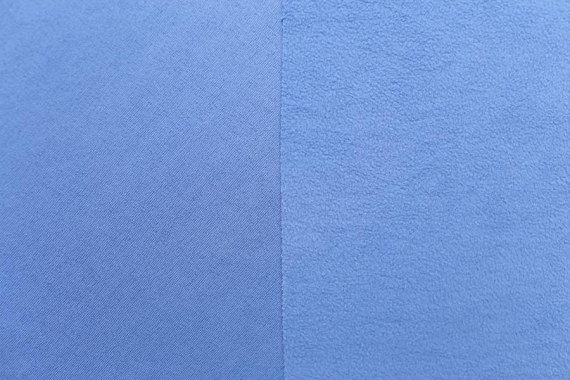 Флис однотонный - голубой - фото №3