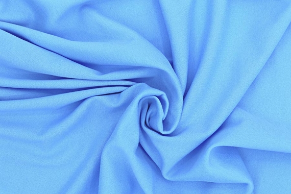 Интерлок однотонный - голубой фото