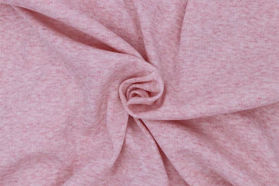 Кашкорсе с лайкрой - меланж, розовый фото