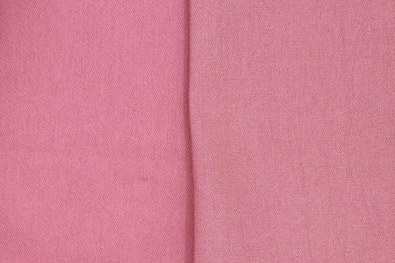 Джинсовая ткань однотонная - розовый - фото №2