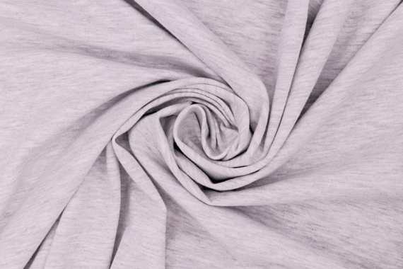 Кулирка однотонный - светло-серый меланж фото