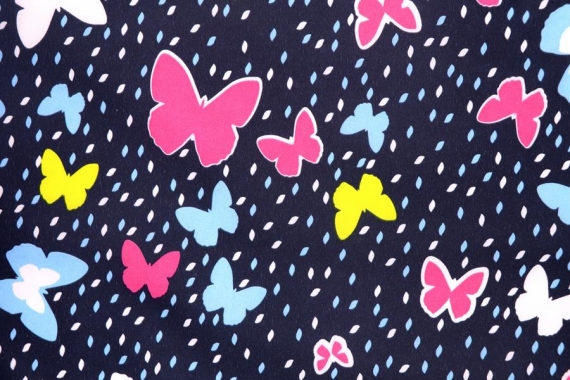 Ткань курточная - Dewspo - бабочки - фото №3