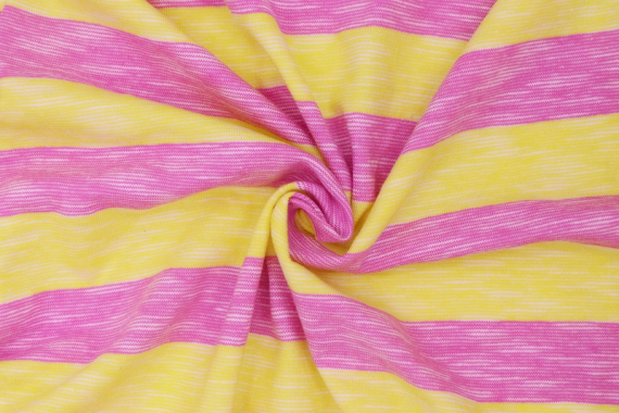 Джерси с рисунком - желто-розовый, полоса фото