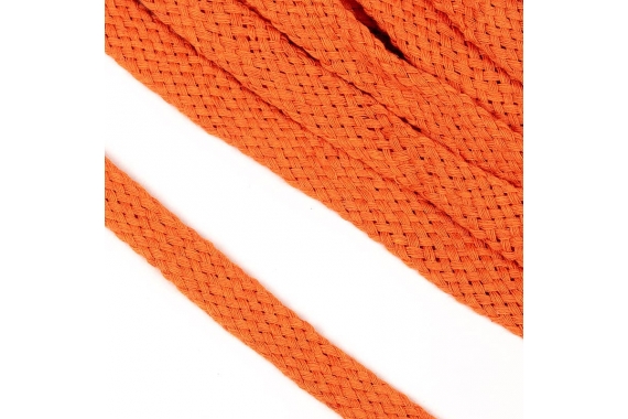 Шнур плоский - оранжевый фото