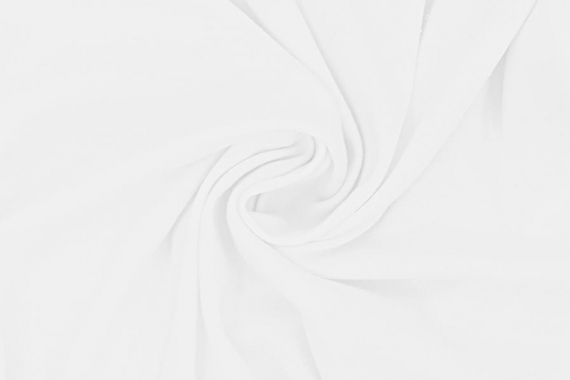 Интерлок однотонный - белый фото