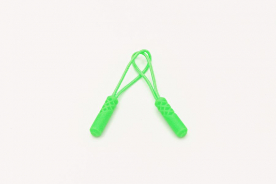 Пуллер для бегунка - неоновый зеленый (цилиндр) - фото №2