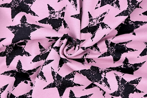 Футер с рисунком - звезды на розовом фото