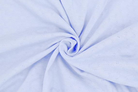 Кулирка ажур - светло-голубой фото