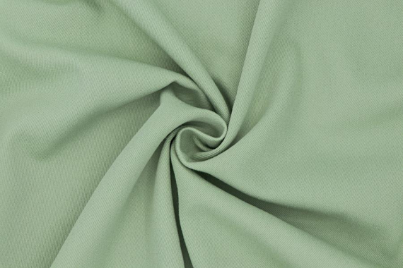 Джинсовая ткань однотонная - сизый зеленый фото