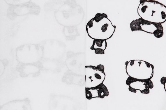 Интерлок с рисунком - панды - фото №2