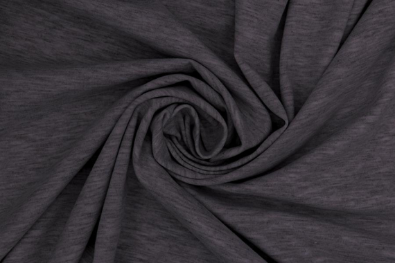 Кулирка однотонная - темно-серый меланж фото