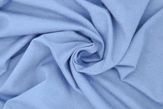 Кулирка однотонная - голубой фото