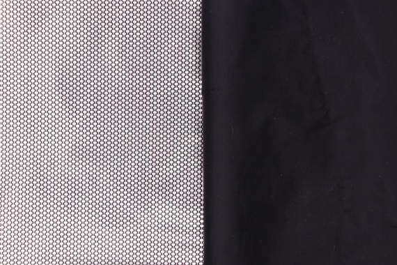 Подкладка фольгированная - черный, овалы - фото №2