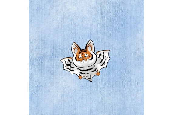 Термотрансфер - тигр-летучая мышь фото