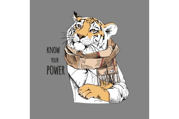 Термотрансфер - тигр фото