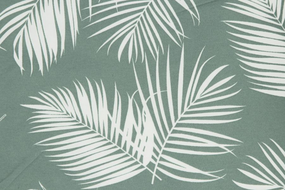Кулирка с рисунком - листья пальмы - фото №3