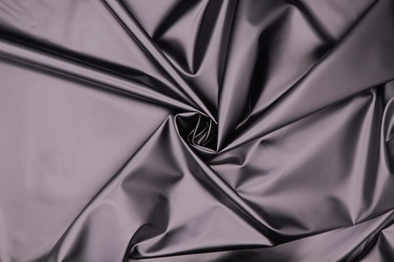 Ткань плащевая - Милан - серый. эффект металлик фото